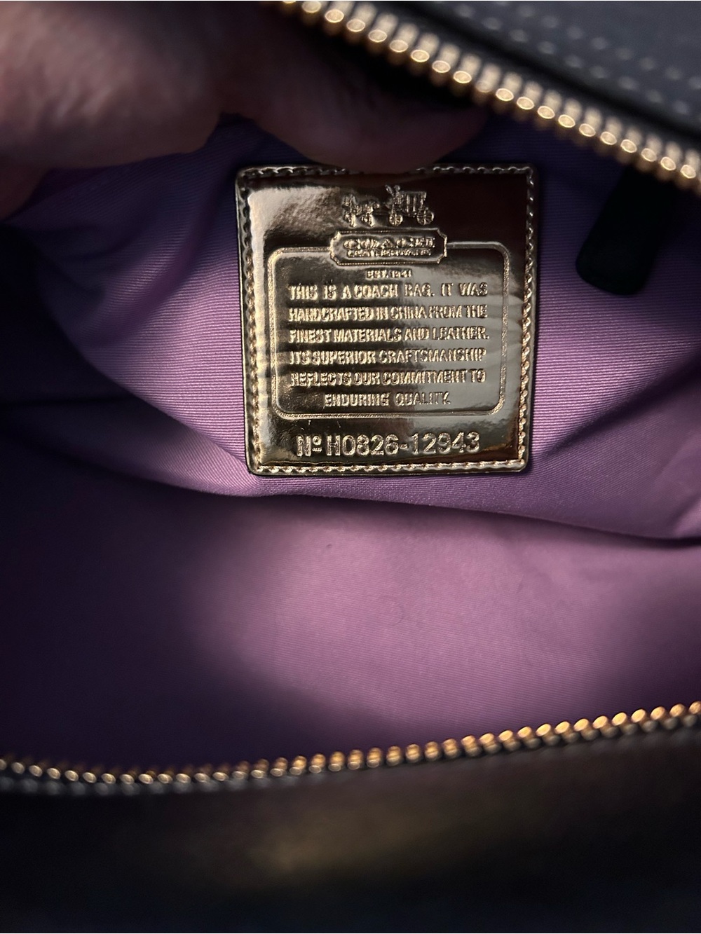 Coach Black Madison Sabrina Satchel - Picture 5 of 5